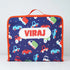 Personalised Organizers Bag and Steel Bottle With Straw Combo for Kids